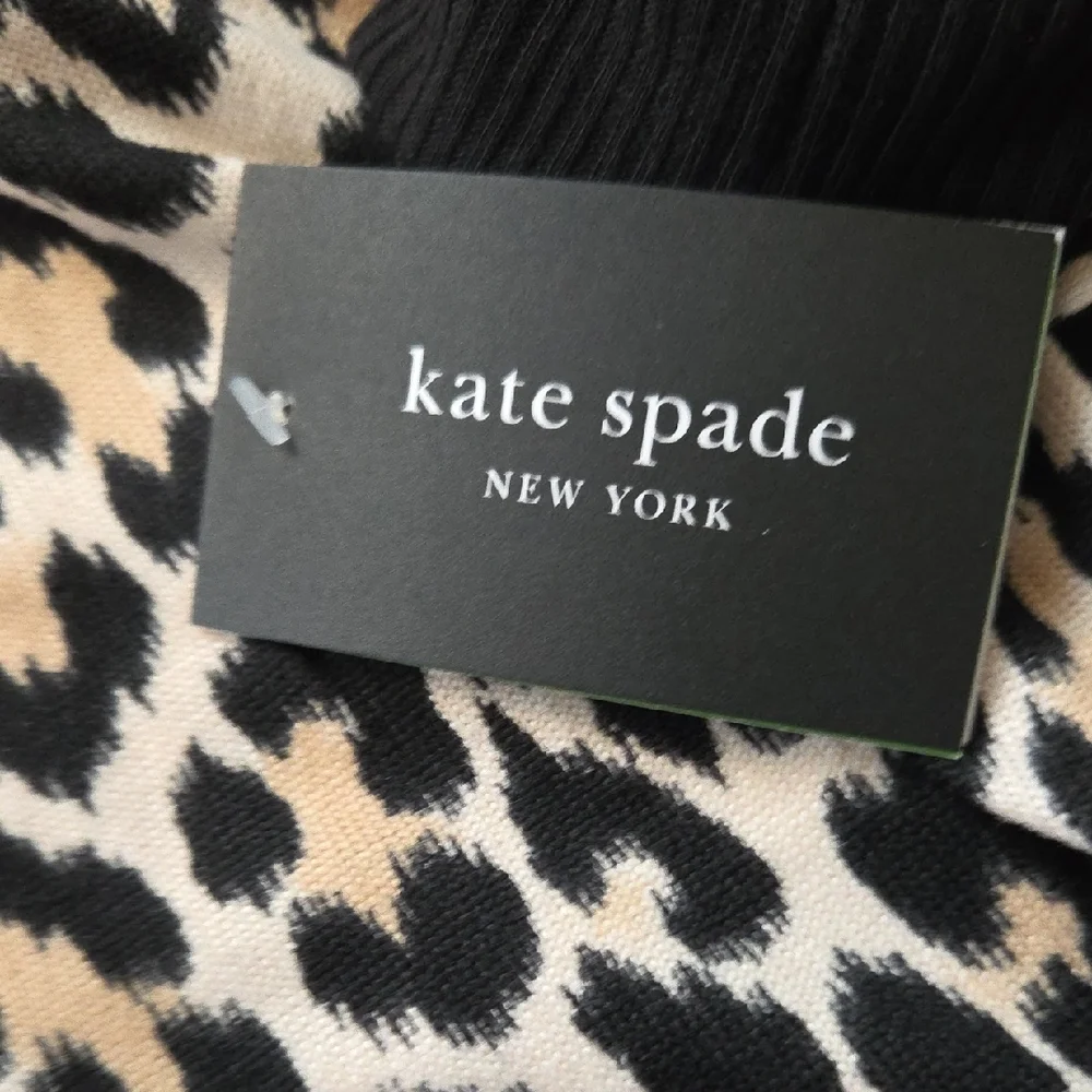Kate Spade Animal Print Pajama Set with Black Accents